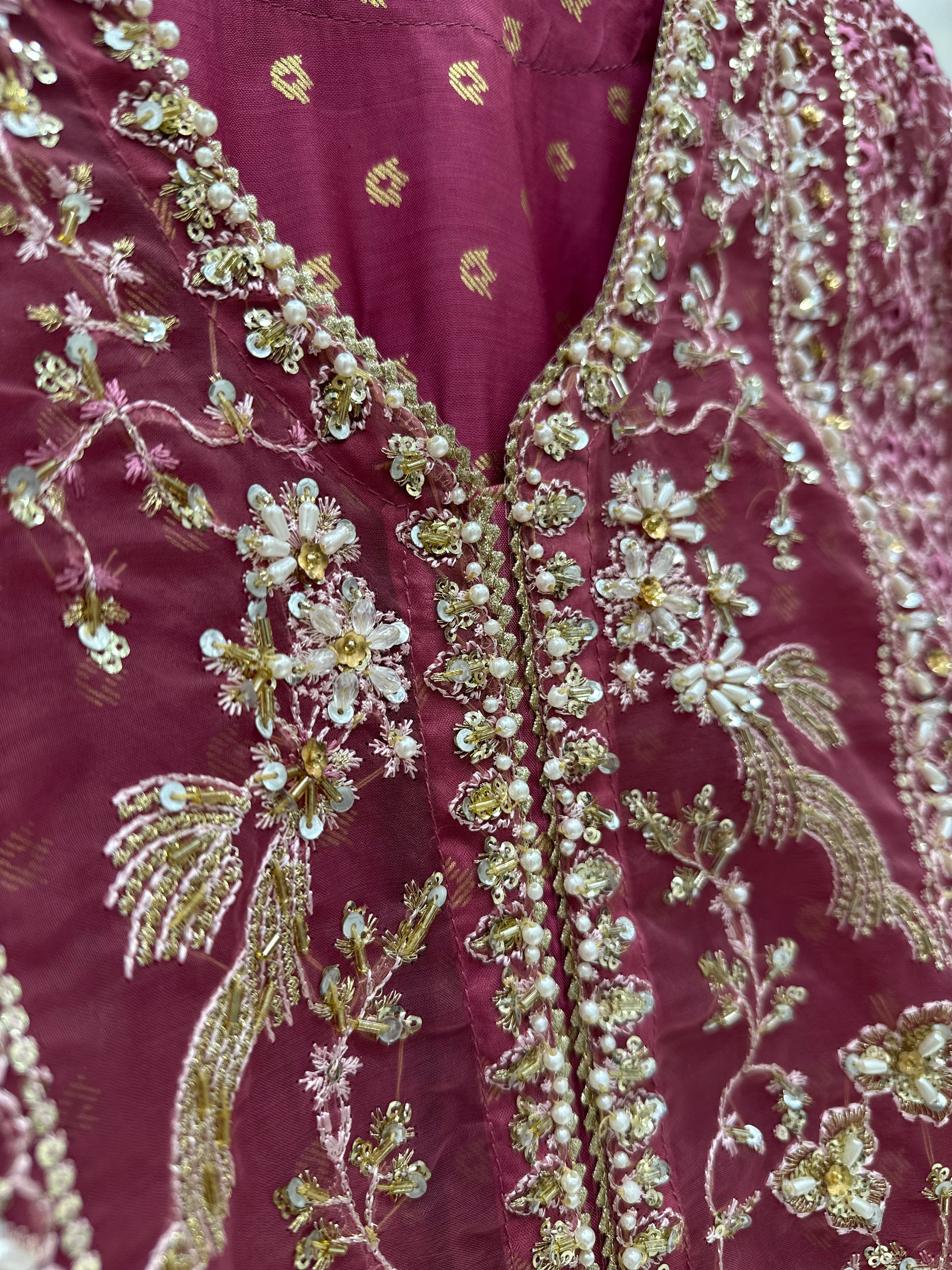 3-004 - Deep rose 3 piece formal suit