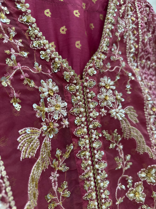 3-004 - Deep rose 3 piece formal suit