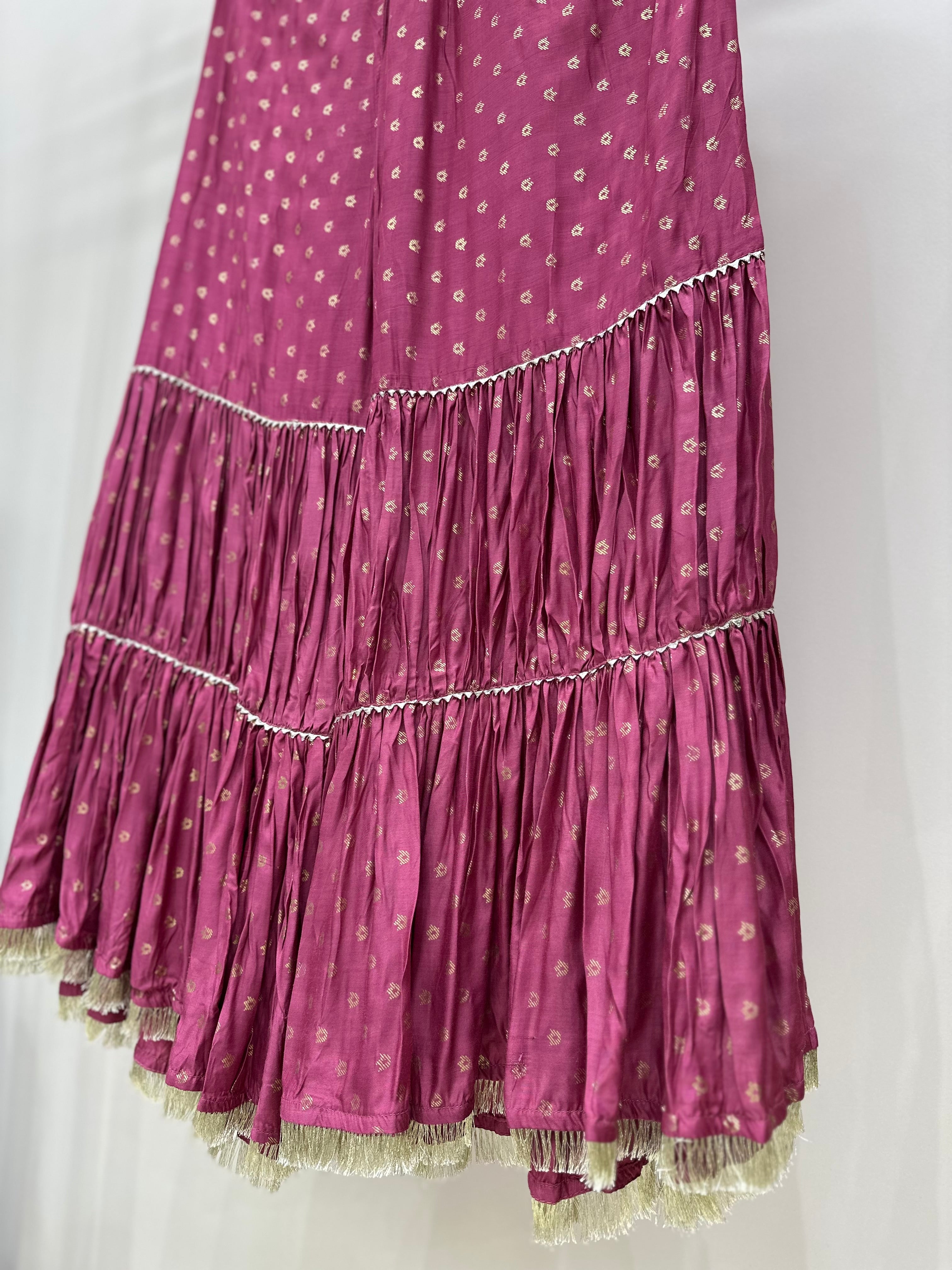 3-004 - Deep rose 3 piece formal suit