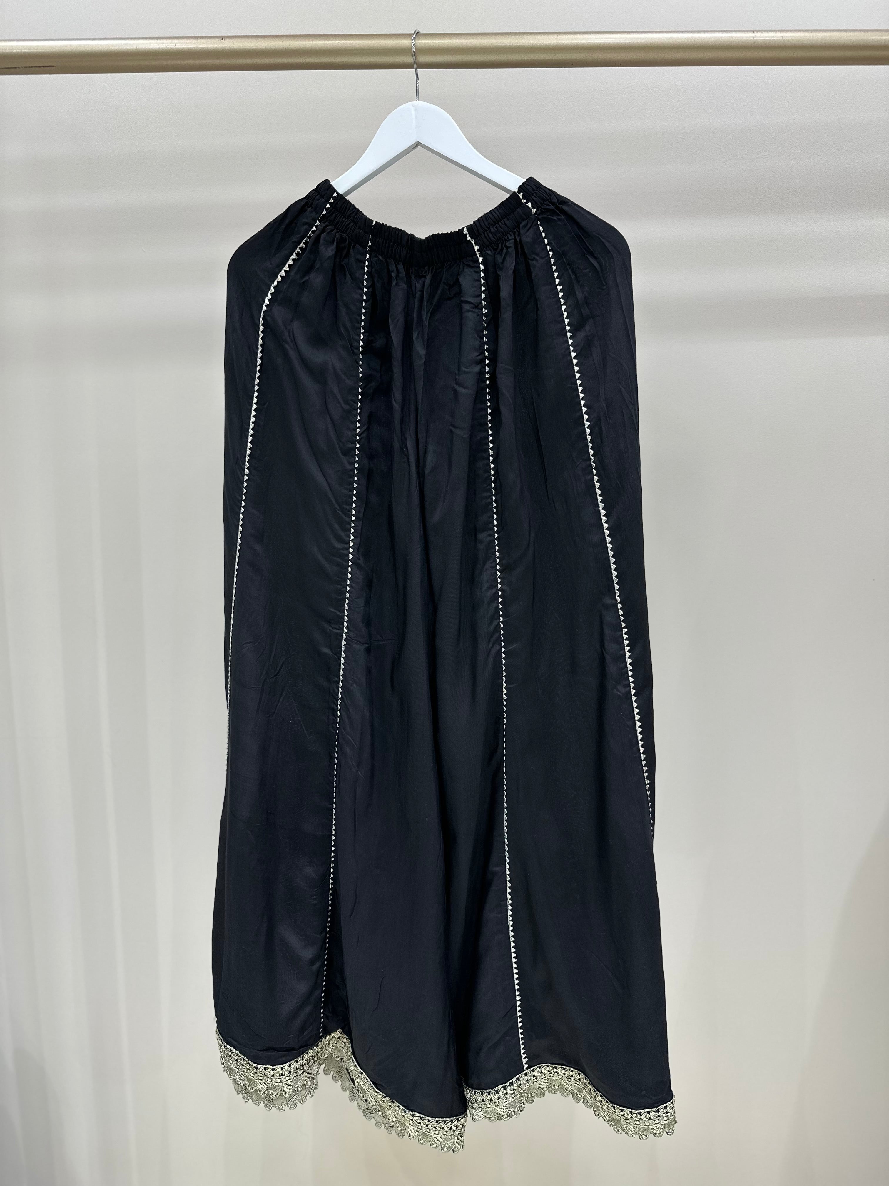 S-001 - Black luxury embroidered 3 piece suit