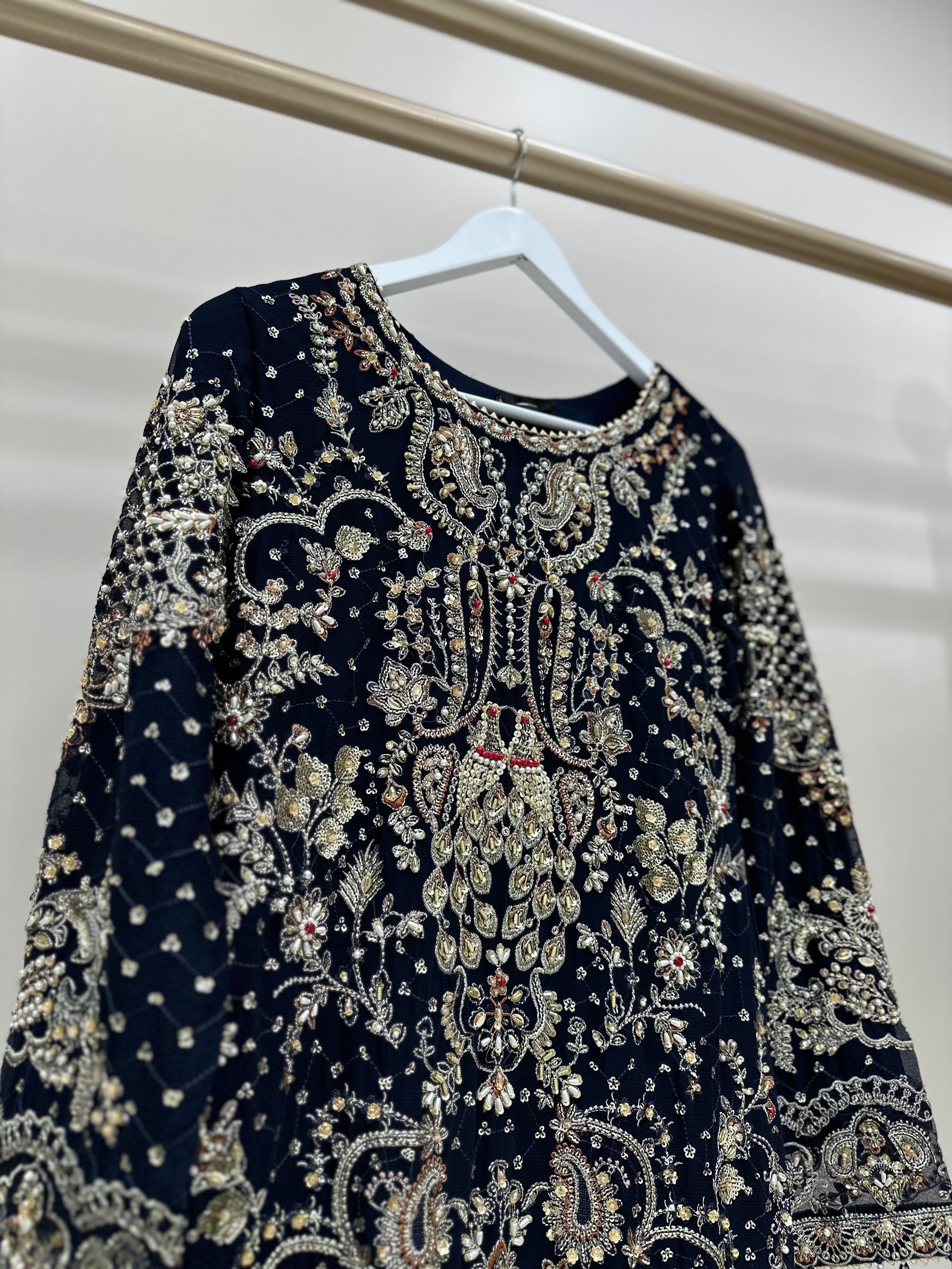 S-002 - navy 3 piece suit