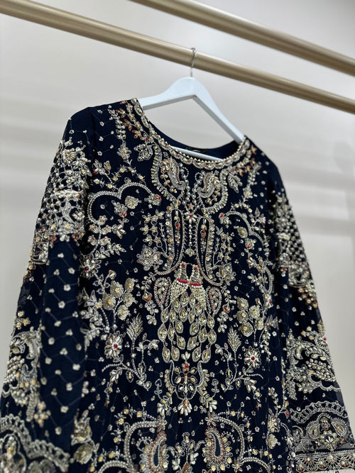 S-002 - navy 3 piece suit