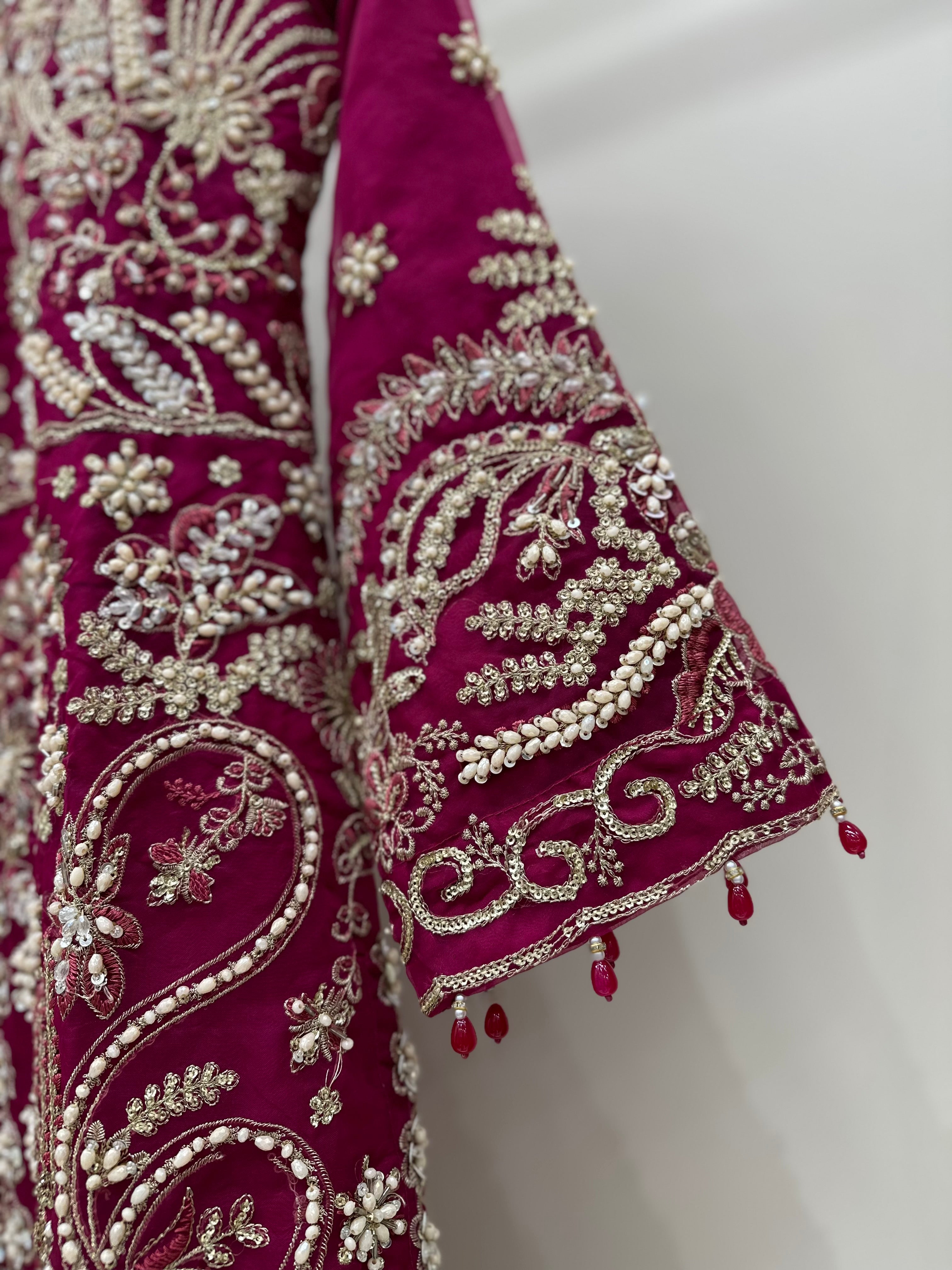 S-005 - Stunning hot pink 3 piece formal suit