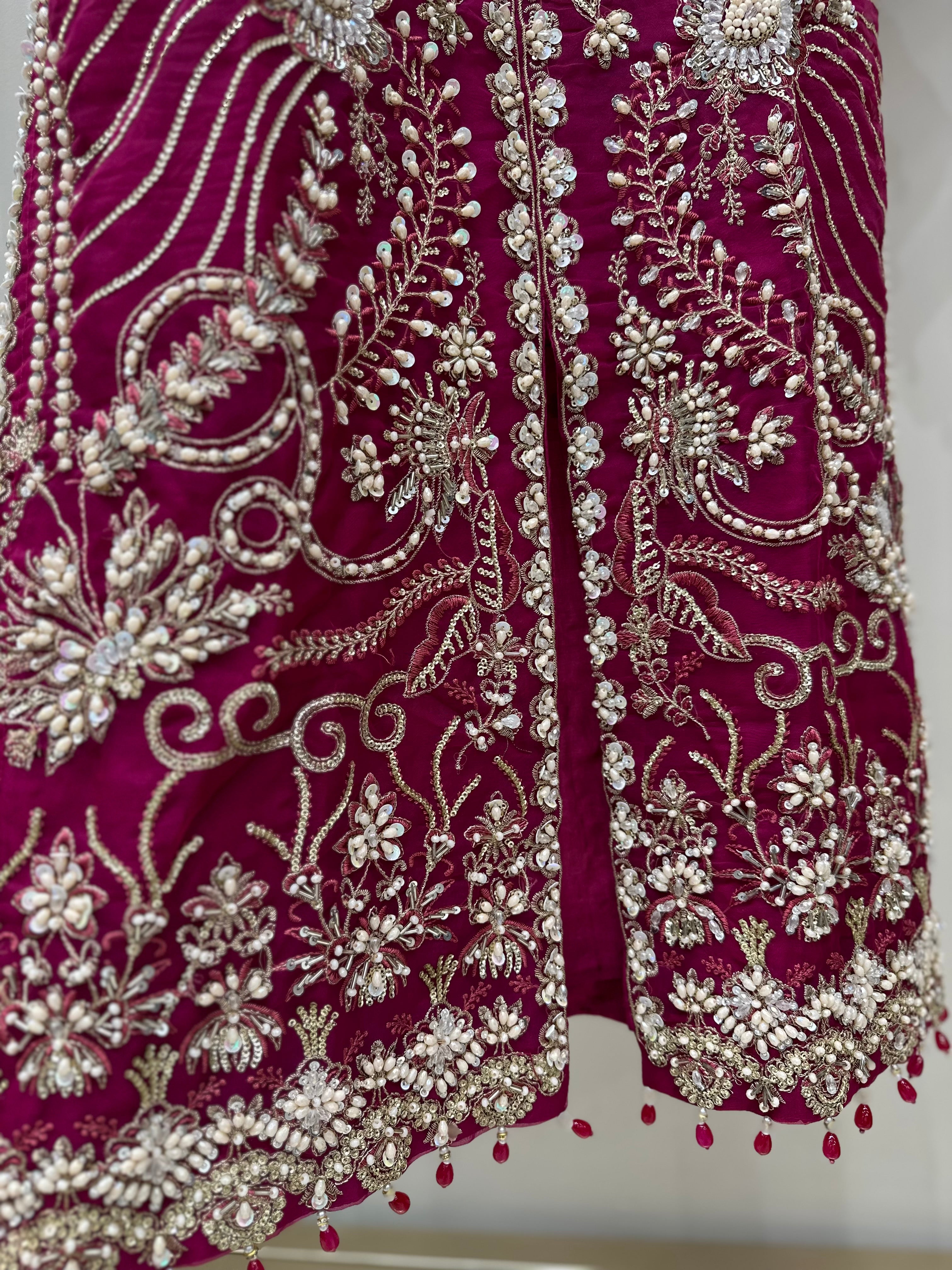 S-005 - Stunning hot pink 3 piece formal suit