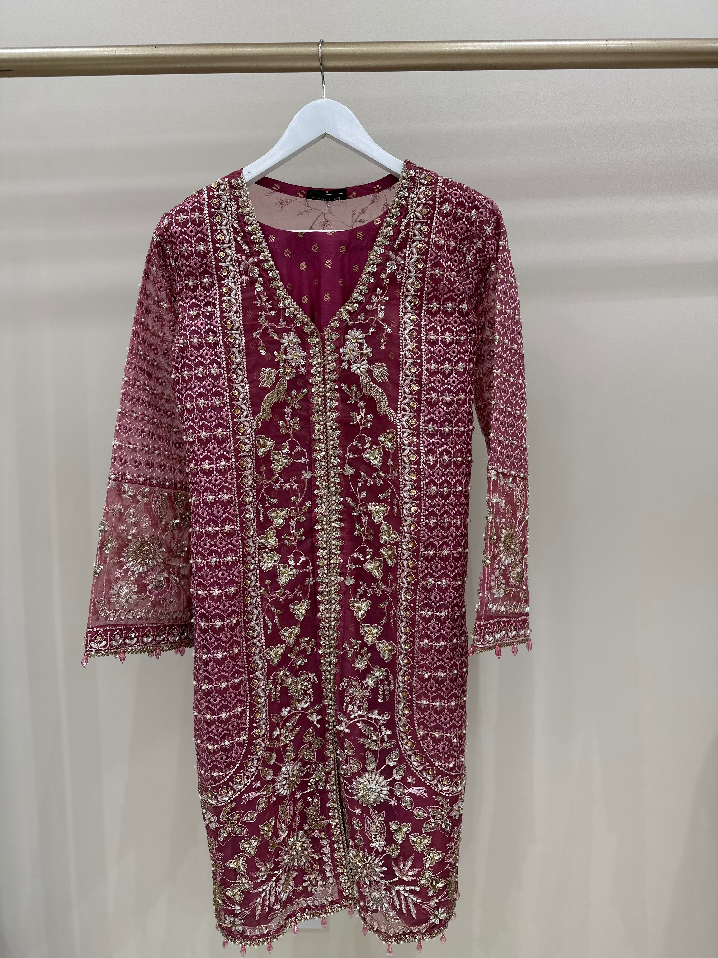 3-004 - Deep rose 3 piece formal suit