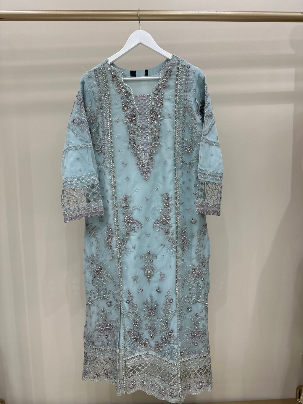 S-0010 - Blue 3 piece formal suit